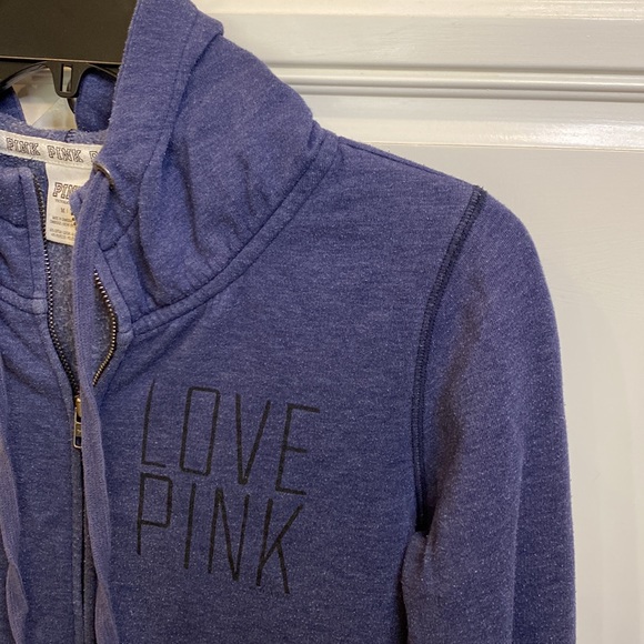 PINK Victoria's Secret Full Zip Hoodie - Women's Medium - Picture 3 of 9